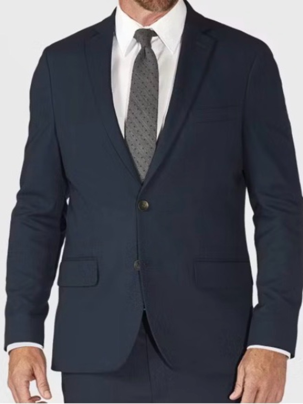 NWT Haggar H26 Men's Tailored Fit Stretch Suit Jacket - Blue 36R